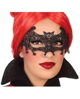  Augenmaske Fledermaus Schwarz Polyester Halloween, fig. 1 