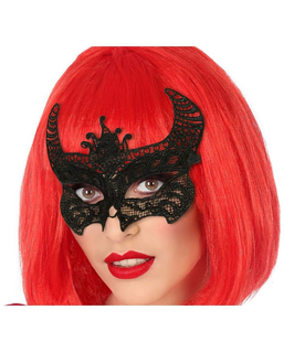  Augenmaske Halloween Schwarz Polyester, fig. 1 