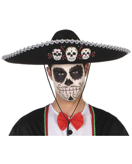  Chapeau Halloween Mexicain Noir, fig. 1 