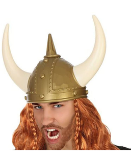  Casque Viking Doré Cornes, fig. 1 