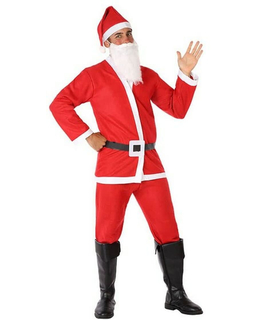  Weihnachtsmann Verkleidung für Erwachsene Rot Polyester (M/L), fig. 1 