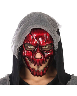  Masque Rouge intense Crâne Halloween, fig. 1 