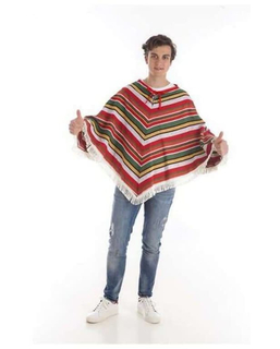  Déguisement pour Adultes Poncho Mexicain, fig. 1 