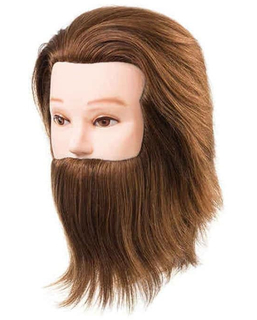  Tête Eurostil Barbe Cheveux naturels 15-18 cm, fig. 1 