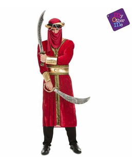  Verkleidung für Erwachsene Arab Warrior Größe M/L Rot M, fig. 1 