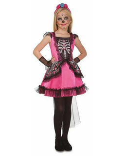  Déguisement pour Enfants My Other Me Noir Rose Catrina, fig. 1 