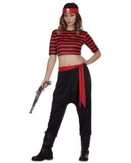  Déguisement pour Adultes My Other Me Femme pirate Taille M/L Pantalon Haut Écharpe, fig. 1 