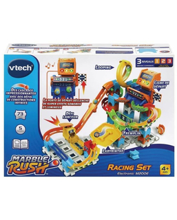  Murmel-Set Vtech Marble Rush Marble Run - Racing  Rundkurs Rennbahn mit Rampen + 4 Jahre 73 Stücke, fig. 1 