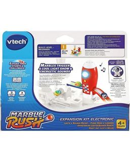  Murmel-Set Vtech Marble Rush - Expansion Kit Electronic - Raket Rundkurs Rennbahn mit Rampen 3 Stücke + 4 Jahre, fig. 1 