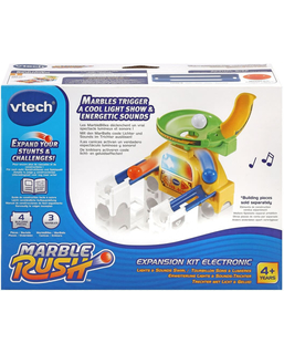  Murmel-Set Vtech Marble Rush - Expansion Kit Electronic - Trechter Rundkurs 4 Stücke Rennbahn mit Rampen + 4 Jahre, fig. 1 