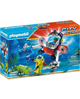  Playset Playmobil City Action Environment Mission U-Boot 70142 (58 pcs), fig. 1 