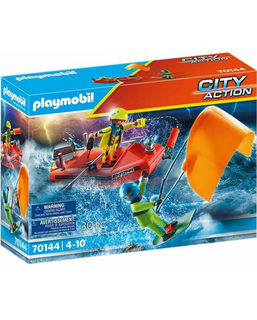  Playset Playmobil City Action Kitesurfer Rescue With Speedboat 70144 (30 pcs), fig. 1 