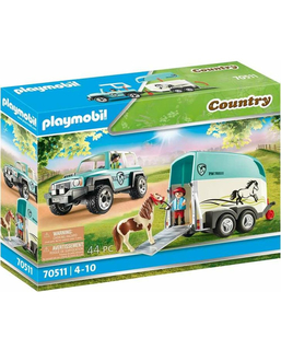  Playset Playmobil Country Pony Trailer 70511 (44 pcs), fig. 1 