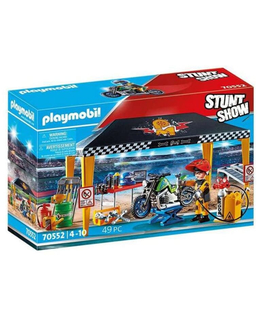  Playset Stuntshow Garage Playmobil 70552 (49 pcs), fig. 1 