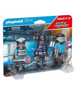  Playset  City Action Police Figures Set Playmobil 70669 (18 pcs), fig. 1 