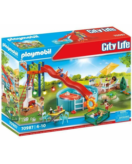  Playset Playmobil 70987 Grill Schwimmbad, fig. 1 