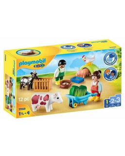  Playset Playmobil 1.2.3 Fun in the Farm 71158  12 Stücke, fig. 1 