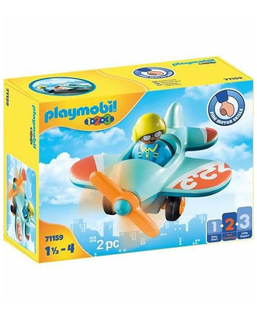  Playset Playmobil 1.2.3 Plane 71159 2 Stücke, fig. 1 