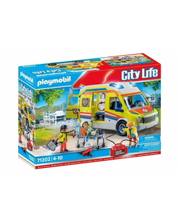  Playset Playmobil 71202 City Life Ambulance 67 Stücke, fig. 1 