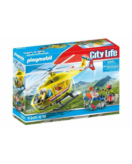  Playset Playmobil 71203 City Life Rescue Helicopter 48 Stücke, fig. 1 