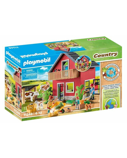  Playset Playmobil 71248 Country Furnished House with Barrow and Cow 137 Stücke, fig. 1 