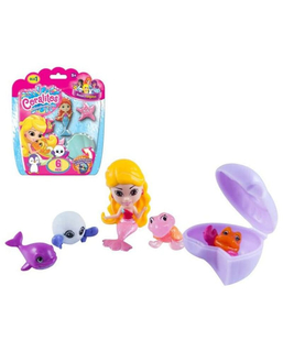  Tierset für die Badewanne BL. CORALITOS-SIRENA Y ANIMALITOS PACK 6,17.8X15X3.8 BIZAK Bizak 3507580 (6 pcs), fig. 1 