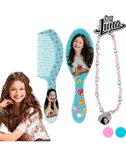  Soy Luna Beauty Set für Mädchen. Design-Bürste+Türkise Kette, fig. 1 