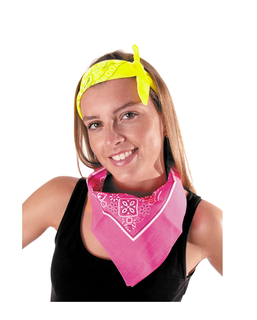  Neonrosa Bandana für Erwachsene, fig. 1 