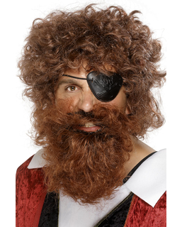  Barbe pirate marron homme, fig. 1 