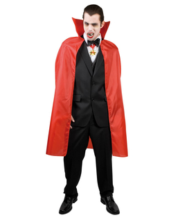  Cape vampire rouge homme 120 cm Halloween, fig. 1 