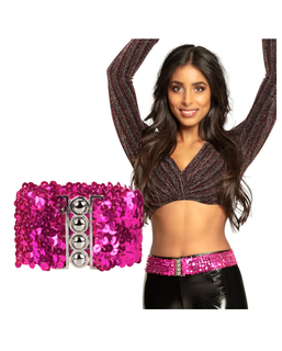  Ceinture à sequins fuschia adulte, fig. 1 