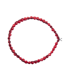  Collier têtes de mort rouges 54 cm adulte, fig. 1 