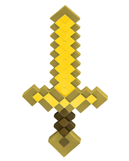  Minecraft™-Schwert Videospiel-Zubehör gelb-gold-braun, fig. 1 