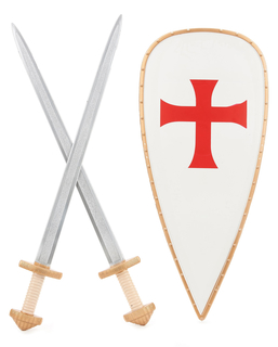  Kit bouclier et 2 épées chevalier croisé Enfant, fig. 1 