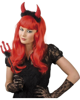  Halloween schwarz-rotes Teufels-Set für Damen, fig. 1 