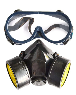  Kit lunettes et masque à gaz factice adulte, fig. 1 