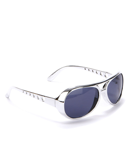  Lunettes rondes argent plastique adulte, fig. 1 