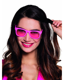  Lunettes rose fluo 80's adulte, fig. 1 