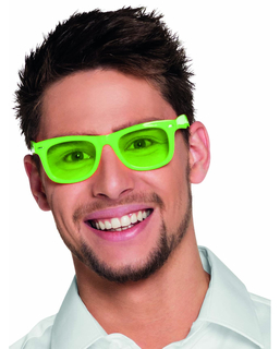  50er Jahre Party-Brille für Erwachsene neongrün, fig. 1 