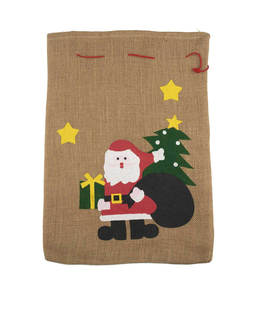  Jute-Sack für den Weihnachtsmann 50x35cm, fig. 1 