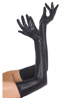  Gants longs simili cuir adulte, fig. 1 