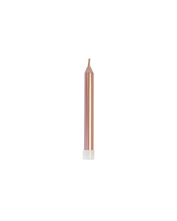  10 Bougies d'anniversaire rose gold métallisées 7 cm, fig. 1 