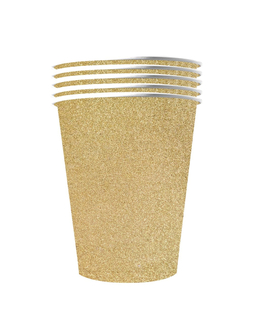  Trinkbecher American Cups Festtafel-Zubehör gold 10 Stück 530 ml, fig. 1 