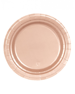  16 Assiettes en carton rose gold 23 cm, fig. 1 