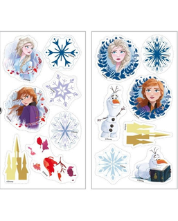  12 Mini disques en sucre La Reine des Neiges™ 3,4 cm, fig. 1 