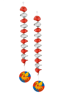  2 Ritter-Hängedekorationen 60 cm, fig. 1 