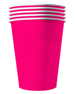  Auffällige Pappbecher Partyzubehör 20 Stück pink 530 ml, fig. 1 