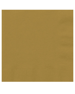  Papier-Servietten gold 20 Stück 25 x 25 cm, fig. 1 