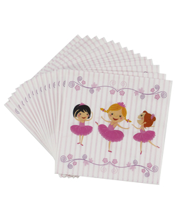  20 Serviettes en papier ballerines 33 x 33 cm, fig. 1 