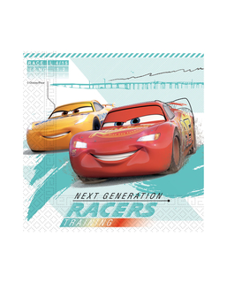  20 Serviettes en papier compostable Cars 3™ 33 x 33 cm, fig. 1 